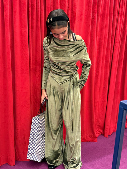 Olive Pants Set